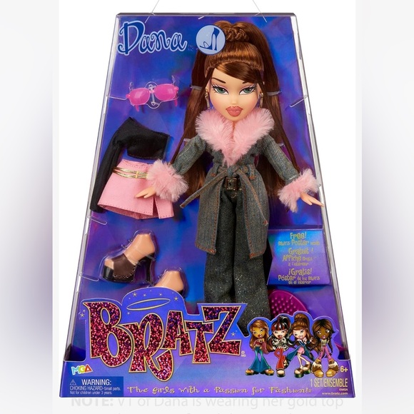 bratz Other - Dana Fashion Doll with Pink and Gray Outfit